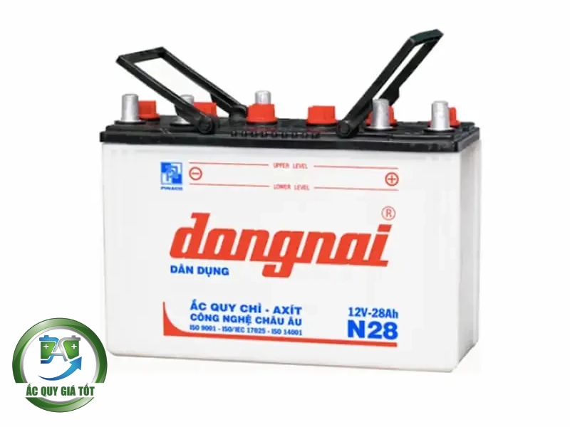 Thông số kỹ thuật chi tiết của ắc quy Đồng Nai N28 12V 28Ah chính hãng