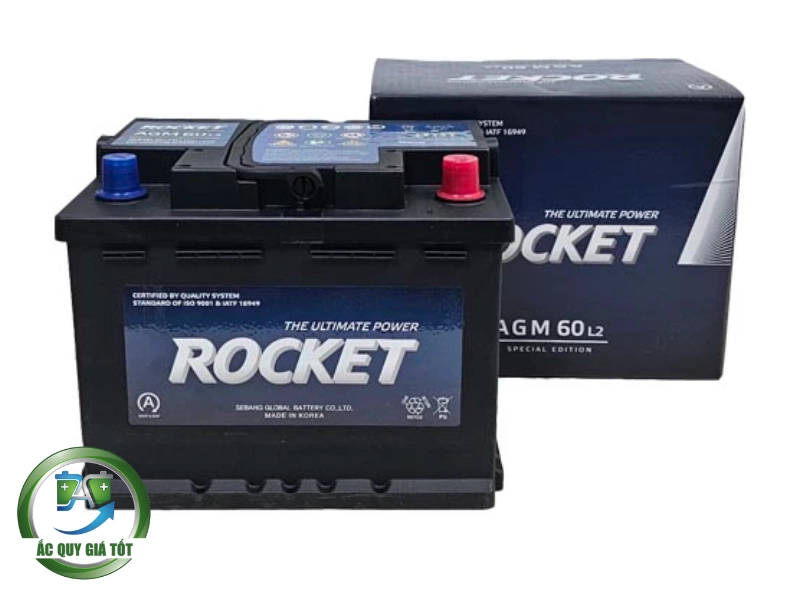Đặc điểm nổi bật của ắc quy Rocket 12V 60Ah AGM L2 