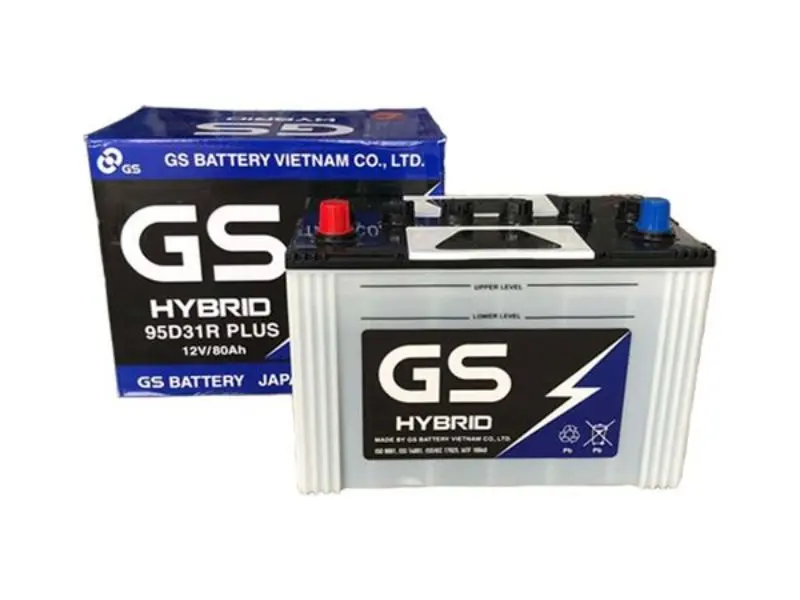 Ắc Quy GS N95D31R- Hybrid (đã đổ axit)