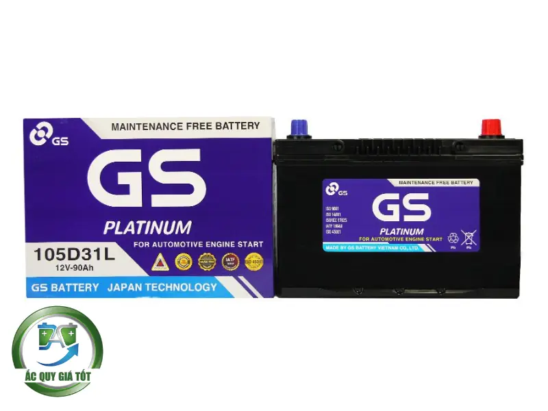 Tổng quan về bình ắc quy GS 12V 90Ah
