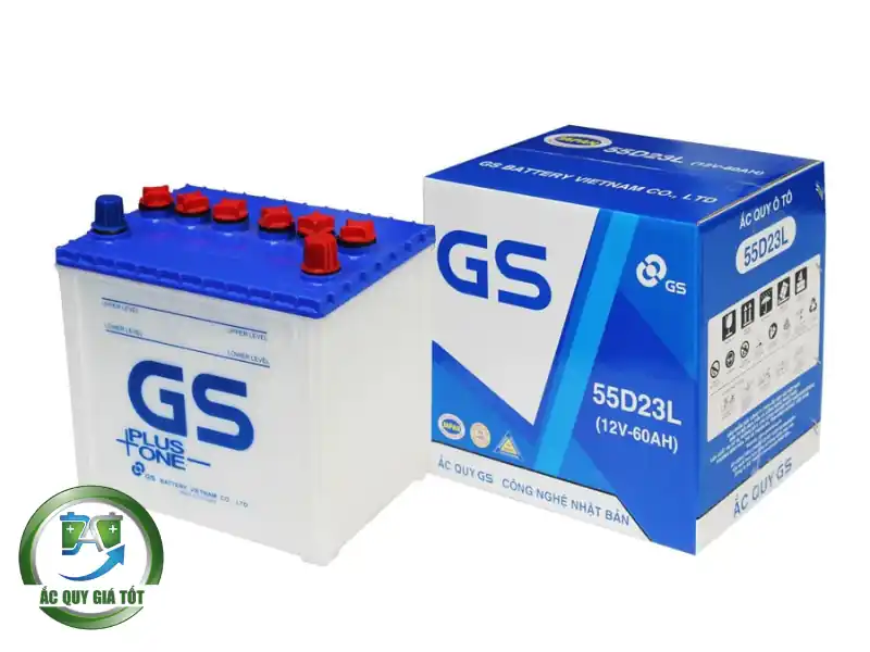 Ắc Quy nước GS 55D23L 12V - 60Ah