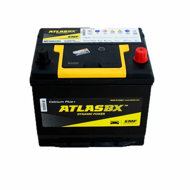 Ắc Quy Atlas MF55D23R 12V - 60AH