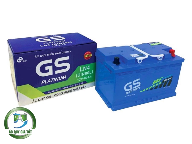 Những ưu điểm vượt trội của dòng ắc quy GS LN4 80Ah