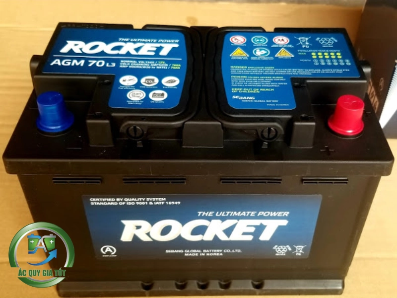 Ưu điểm vượt trội của ắc quy Rocket AGM L3 so với dòng thường