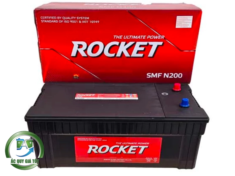 Thông số và ưu điểm vượt trội ắc quy Rocket 200Ah 12V - SMF N200