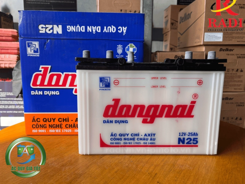 Ắc quy Đồng Nai N25 12V 25Ah dùng cho hệ thống nào?