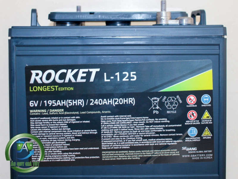 Ắc quy Rocket L-125 6V-240Ah tương thích với các dòng xe nào?