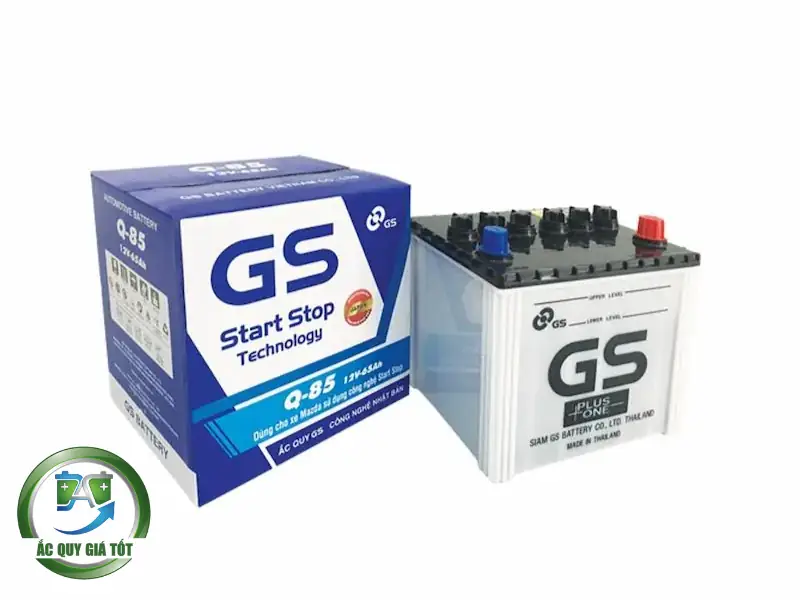 Ắc Quy GS Q85 MF 12V - 65Ah