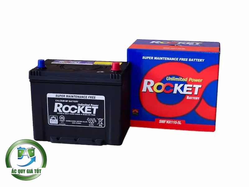 Thông số kỹ thuật chi tiết của ắc quy Rocket SMF NX110 5L 12V 70Ah