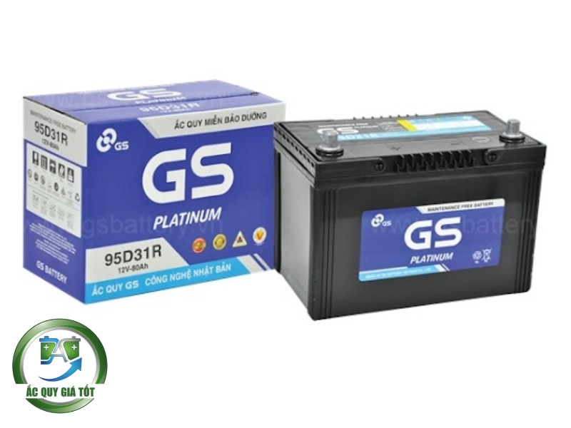 Đánh giá ưu nhược điểm bình ắc quy GS 95D31R 12V 80Ah