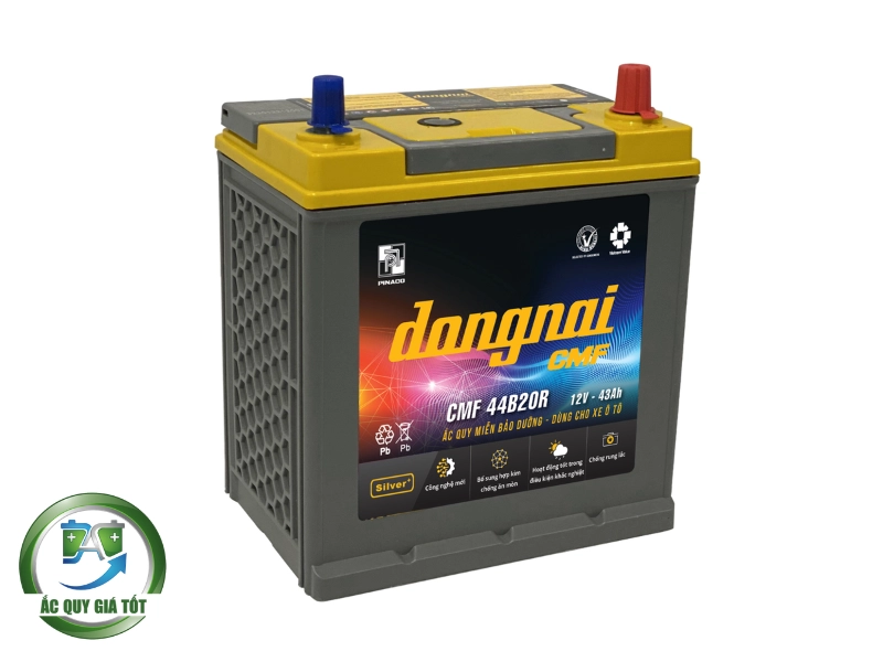 Thông số kỹ thuật chi tiết của ắc quy Đồng Nai CMF 44B20R