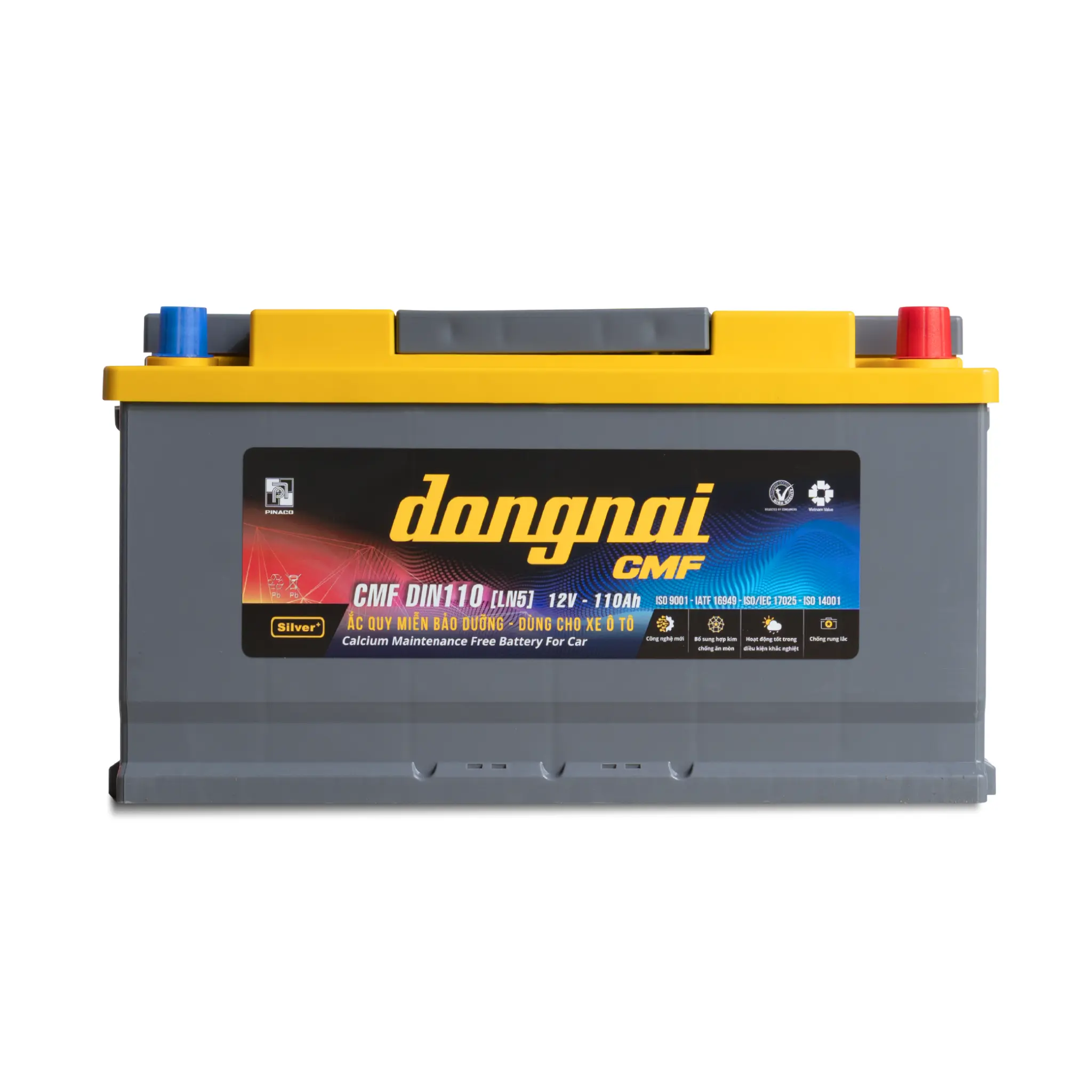 Ắc quy Đồng Nai CMF DIN110 (12V-110Ah) LN5