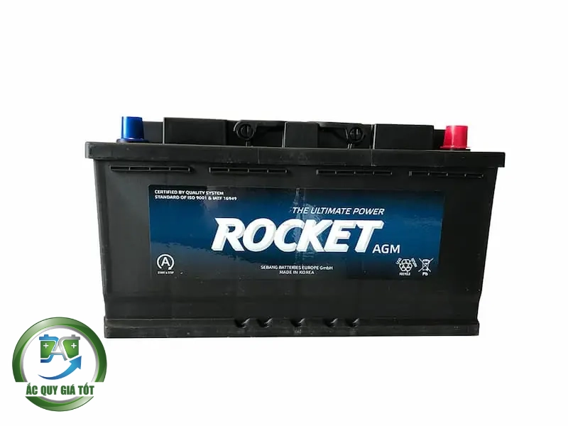 Bảng thông số ắc quy Rocket AGM L2 60Ah chuẩn nhà sản xuất