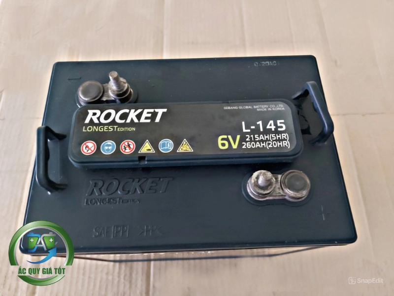 Điểm mạnh vượt trội của bình ắc quy Rocket L-145 6V 260Ah
