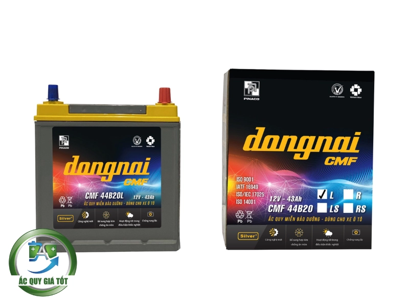 Đặc điểm nổi bật của dòng ắc quy Đồng Nai 12V 43Ah CMF 44B20L