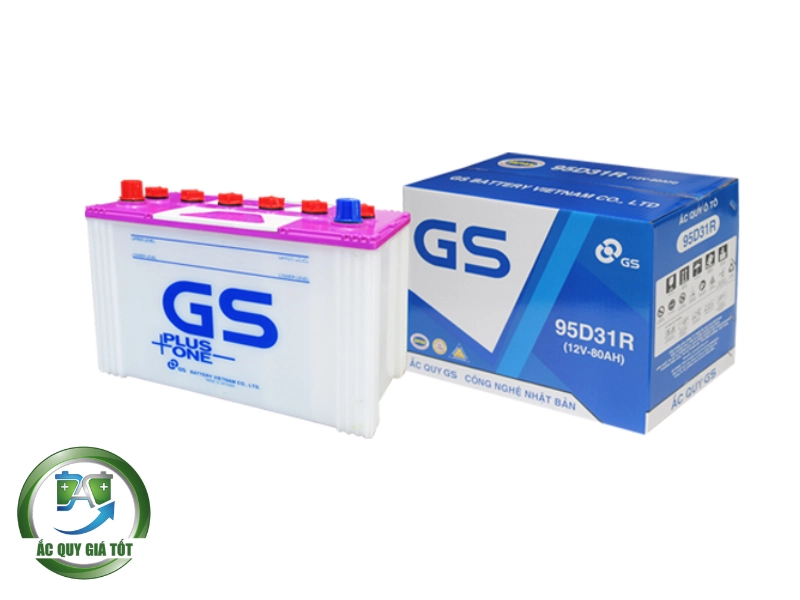 Đánh giá ưu - nhược điểm ắc quy GS 95D31R 12V – 80Ah