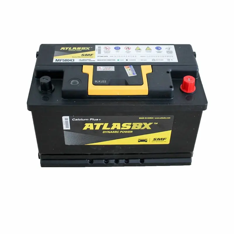 Ắc Quy Atlas Din MF58043 12V - 80Ah