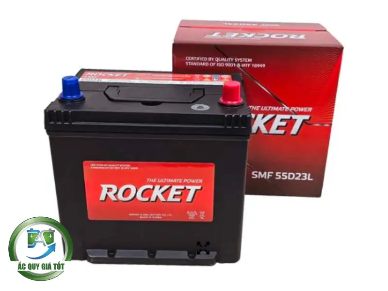Ắc Quy ROCKET 12V 60Ah SMF 55D23L