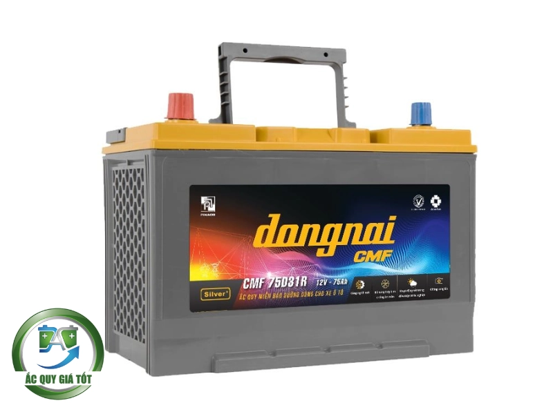 Ưu thế vượt trội của dòng ắc quy Đồng Nai 12V 75Ah CMF 75D31R