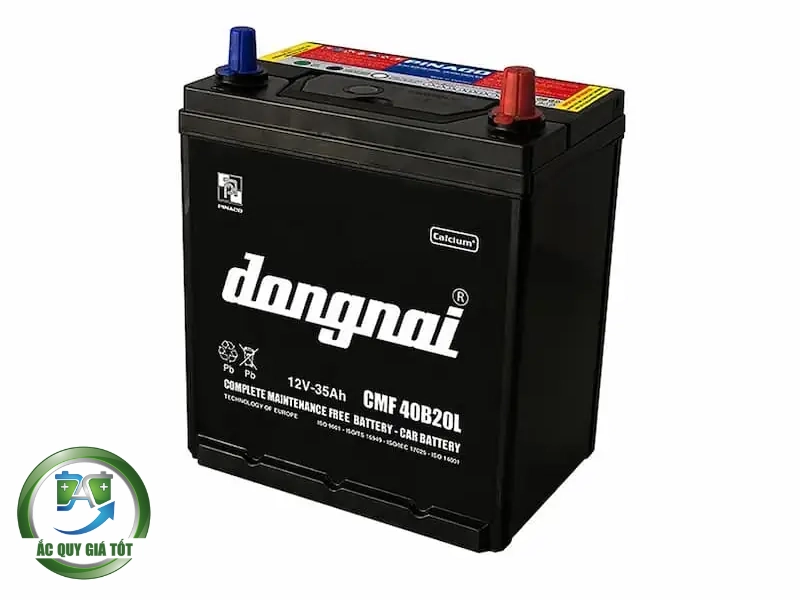 Thông số kỹ thuật chi tiết của ắc quy Đồng Nai CMF 40B20L 12V 35Ah