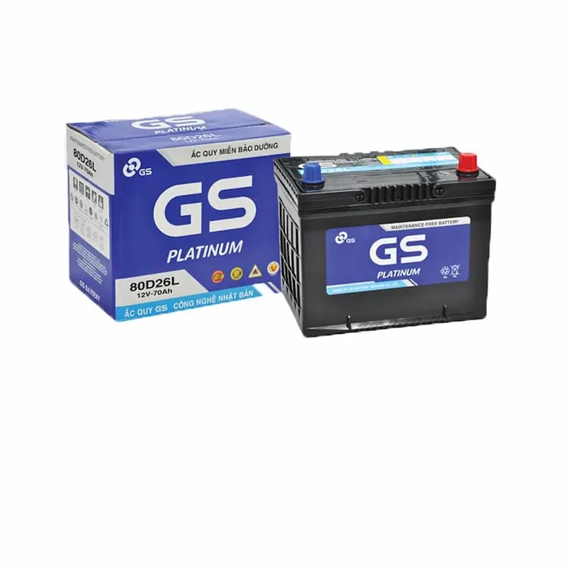 Ắc Quy GS 70Ah Khô - MF 80D26L