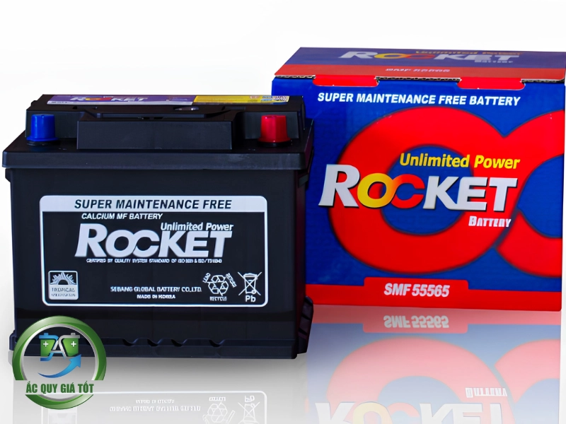 Những ưu điểm vượt trội của ắc quy Rocket 12V 55Ah SMF 55565