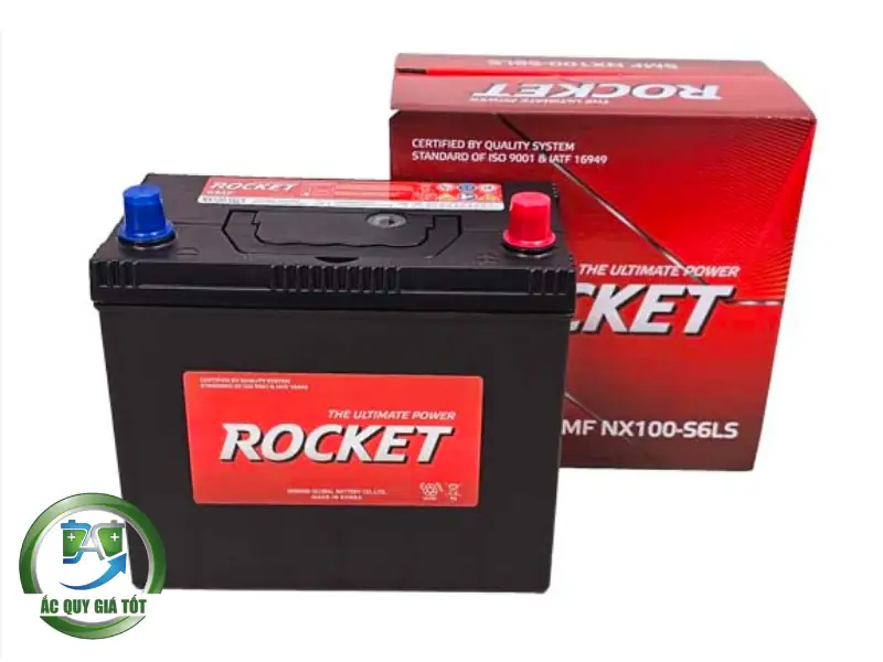Thông số kỹ thuật của ắc quy Rocket SMF NX100-S6LS 12V 45Ah 