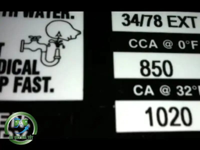 Chỉ số CCA nằm ở đâu trên bình?