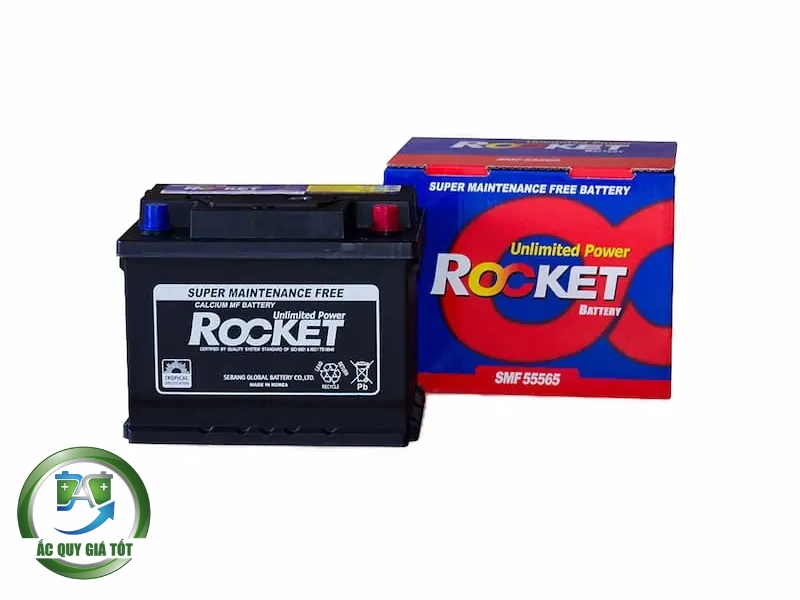 Thông số kỹ thuật cơ bản của ắc quy Rocket 12V 55Ah SMF 55565