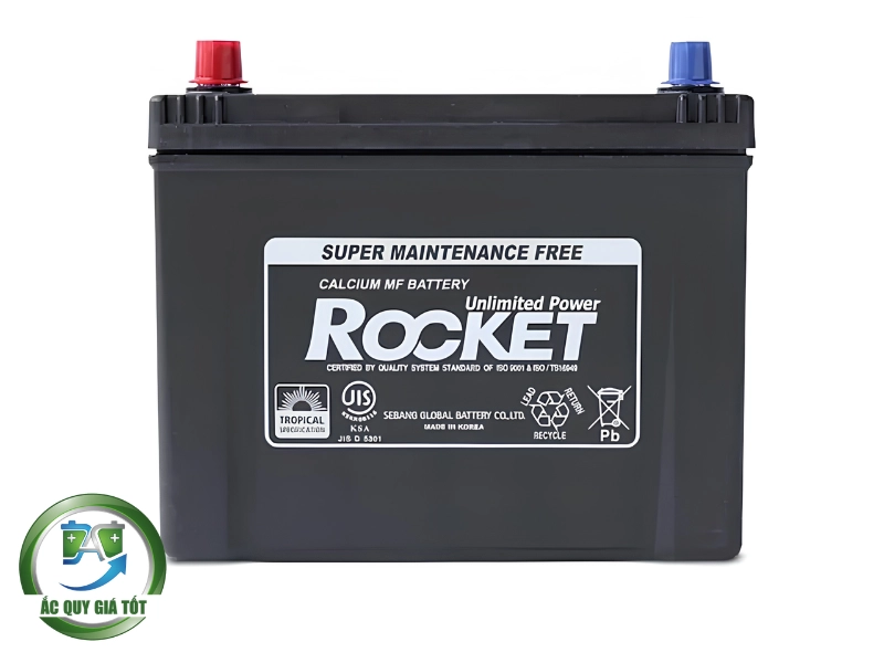 Thông số kỹ thuật chi tiết của ắc quy Rocket 12V 70Ah SMF NX110 5