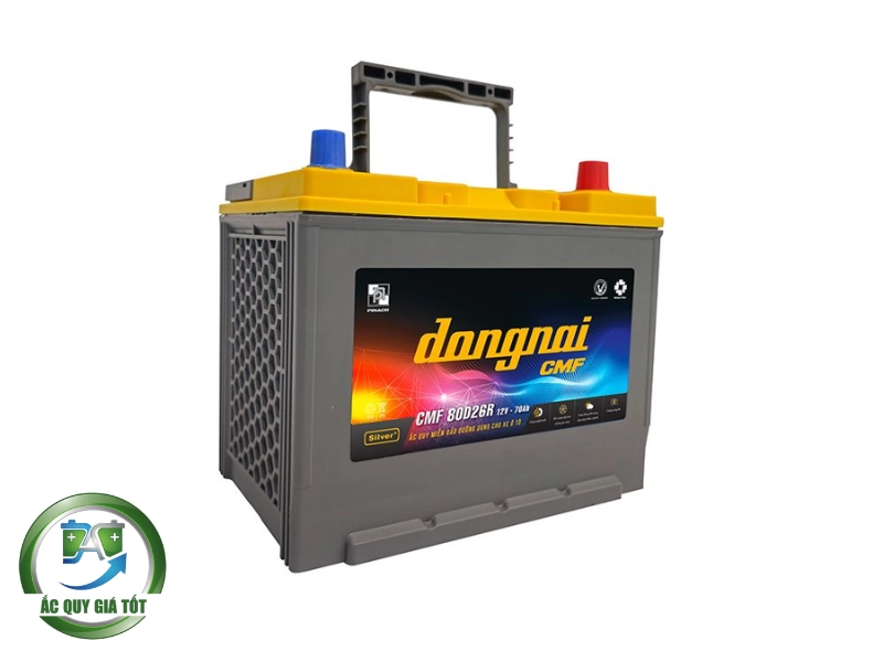 Ắc quy Đồng Nai CMF 80D26R 12V 70Ah dùng cho xe nào?