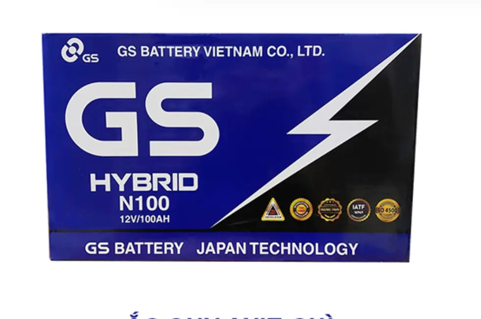 Ắc quy GS N100 - Hybrid (đã đổ axit)